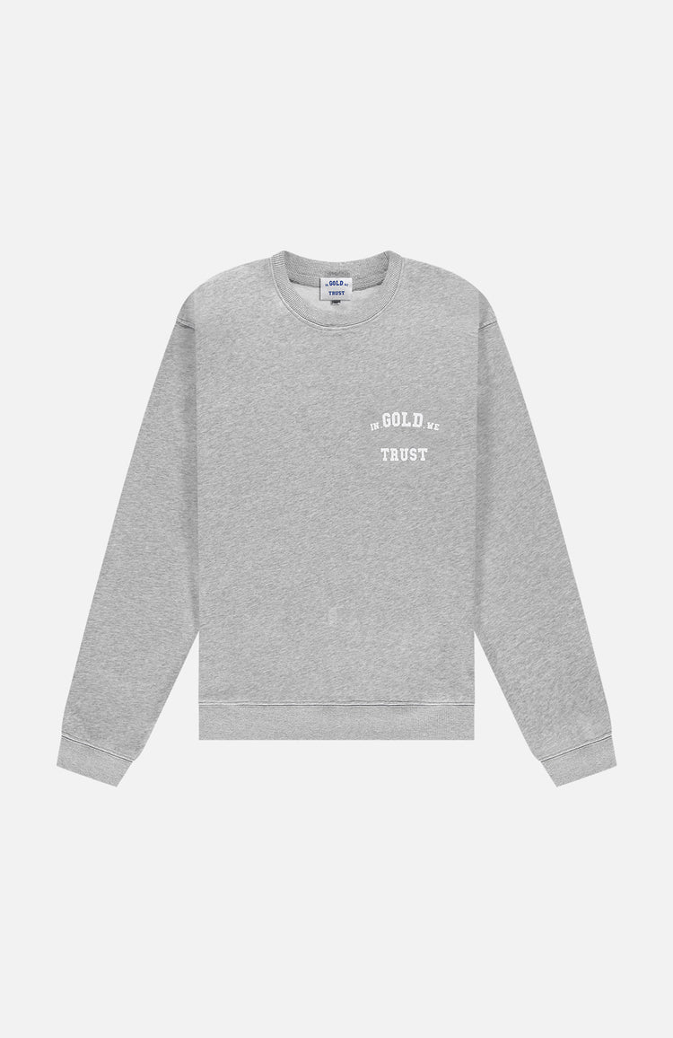 in gold we trust The Out Sweater Grey Melange Store Clothing