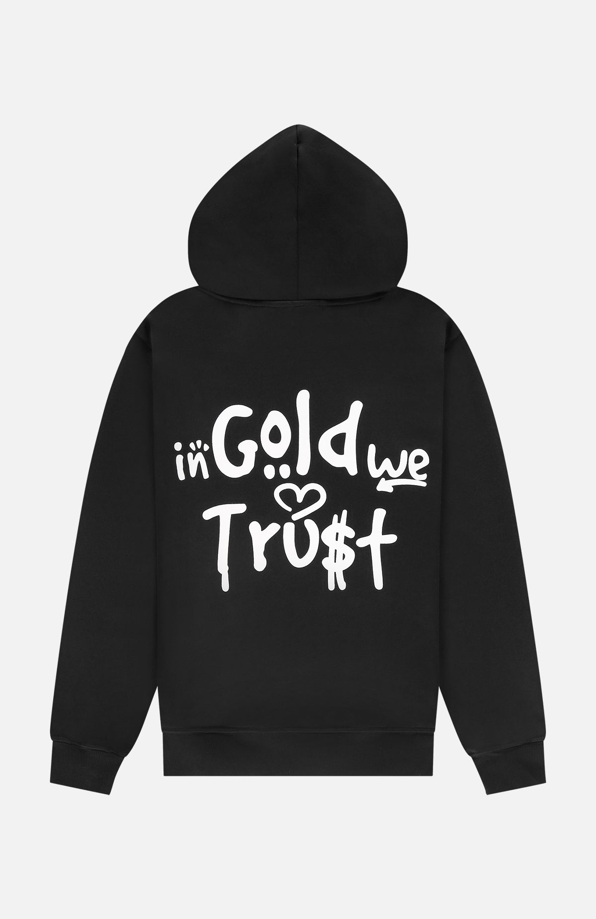 Hoodie Kopen In Gold We Trust Zwarte Hoodie In Gold We Trust