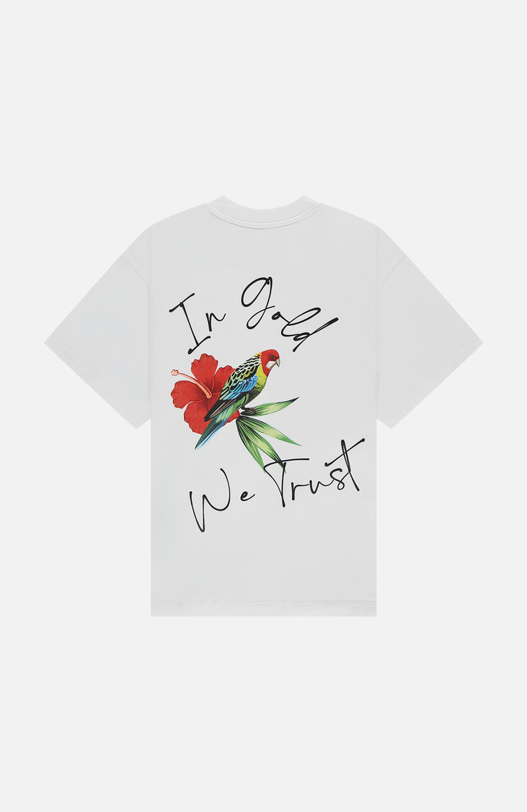 in gold we trust The Parrot White Factory Sale Black Friday Clothing