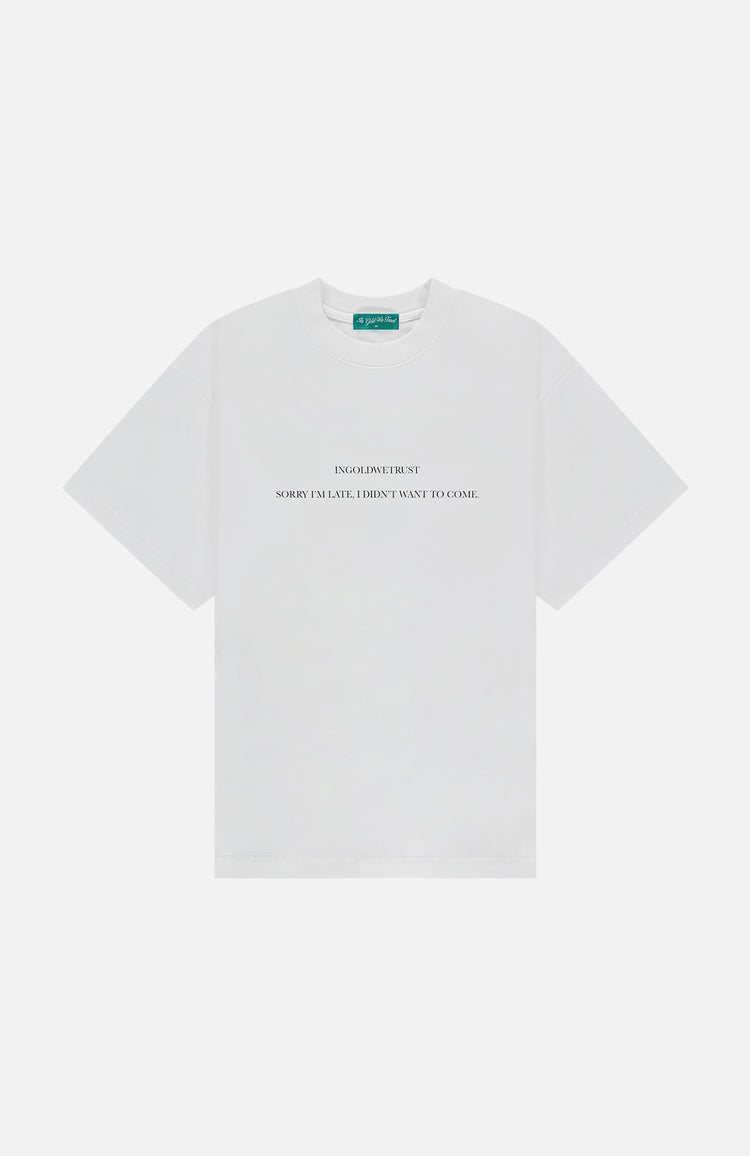 in gold we trust The Watch White Free Shipping Clothing