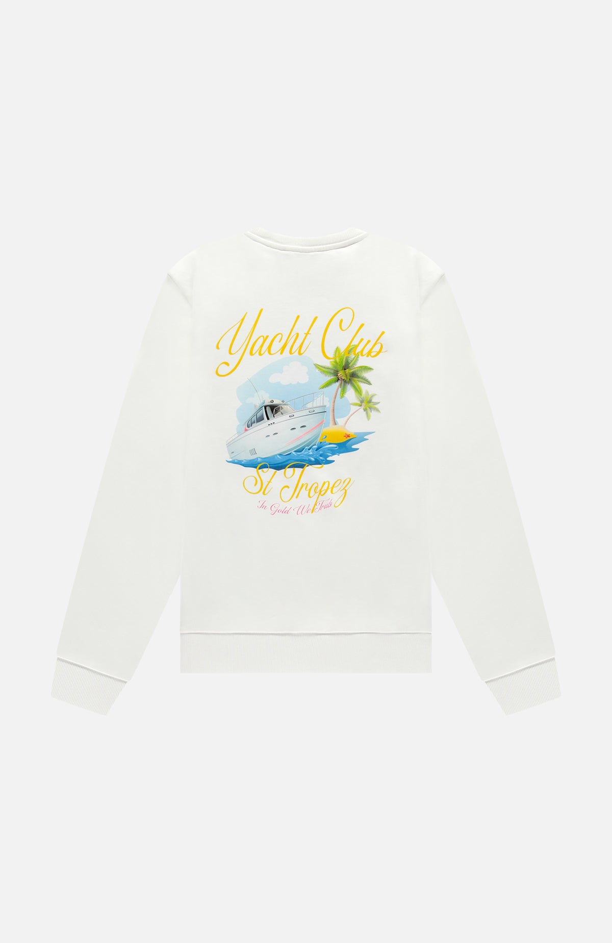 The Yacht Sweater White