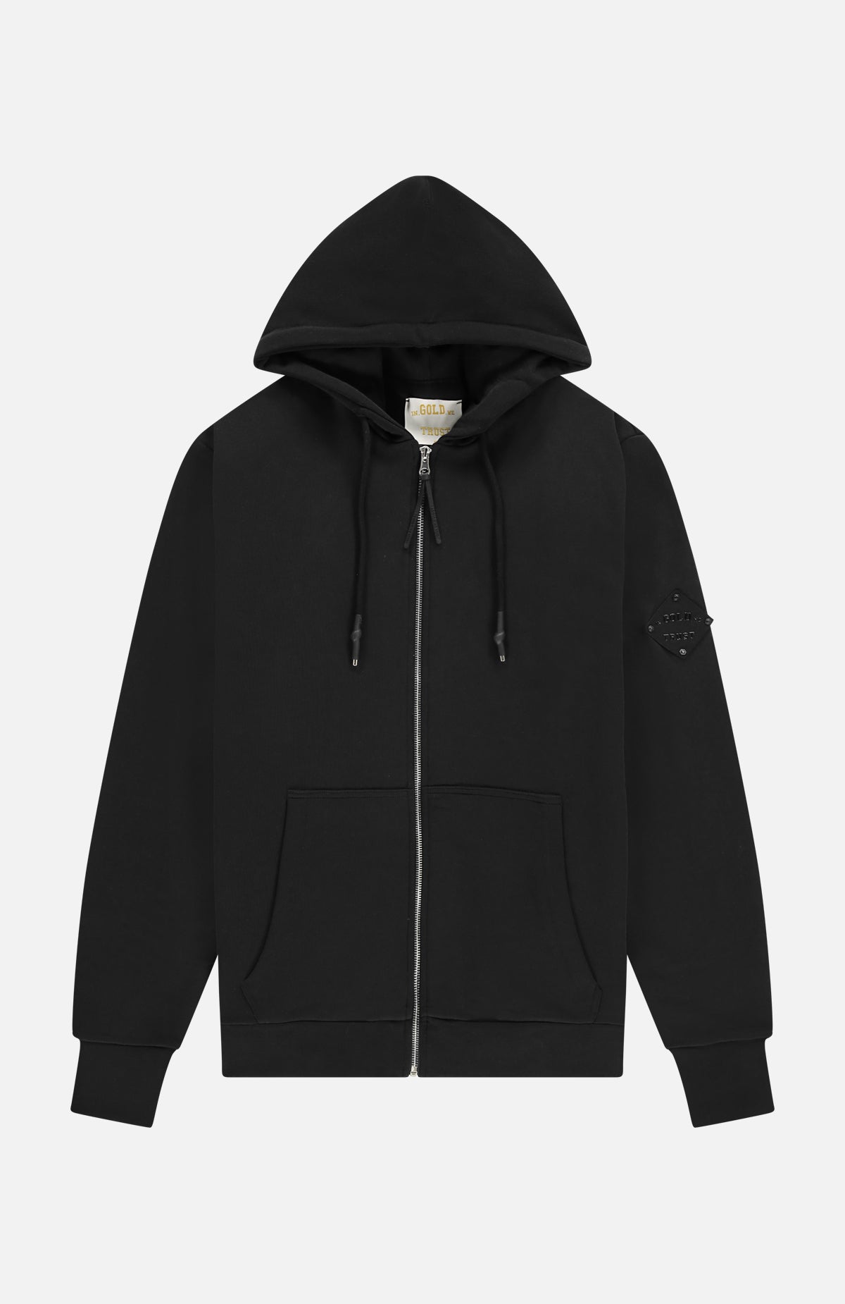 The Army Hooded Zip Jet Black